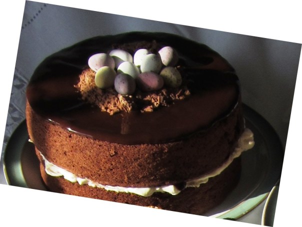 My indulgently chocolatey and creamy Easter Nest Cake
