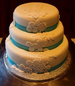 A wedding cake I made last summer